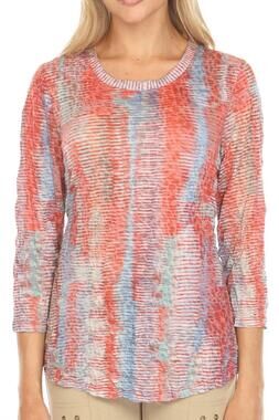 NEW CARINE round neck top in coral haze